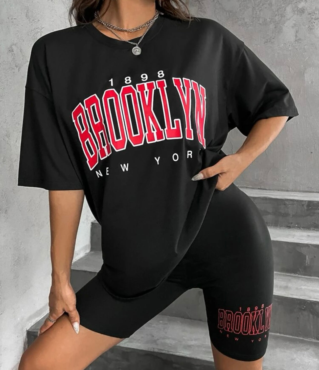 Brooklyn Black Bike Shorts