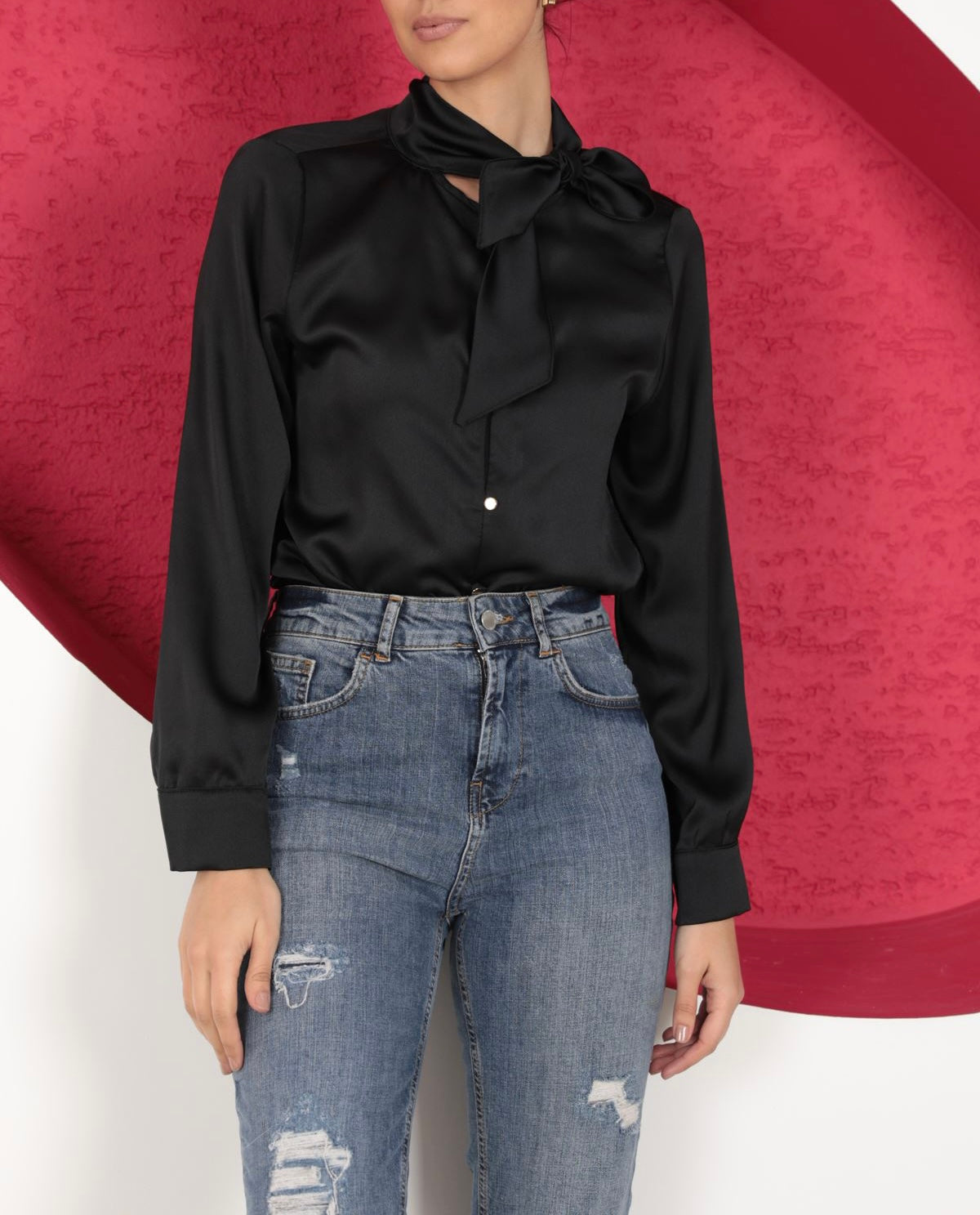 Black Blouse Top