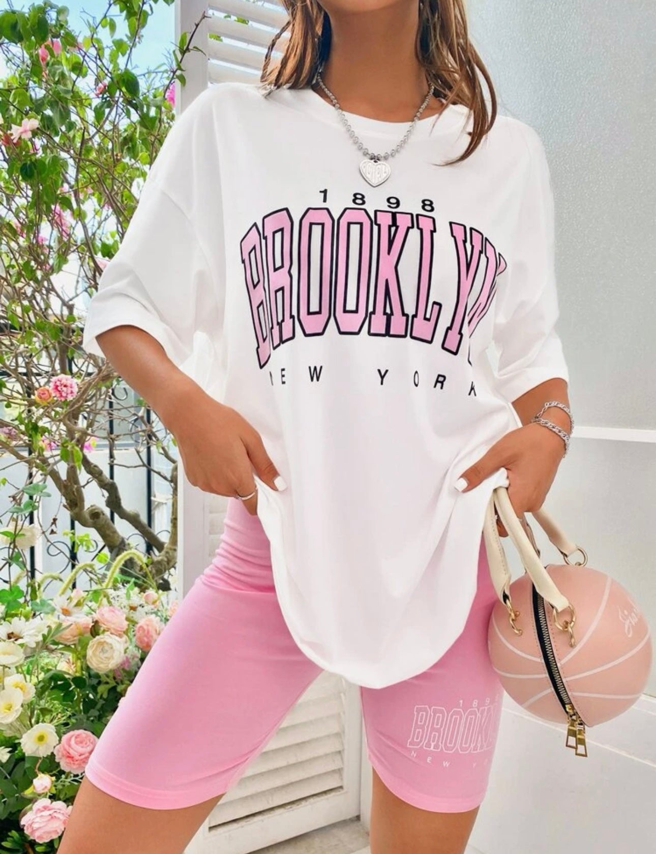 Brooklyn Pink Bike Shorts